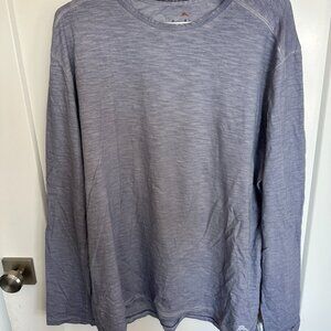 Tommy Bahama Men's Islander T Shirt XL Long Sleeve Silver Crew Neck